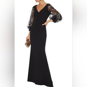 NWT Badgley Mischka Black Gown Size 6